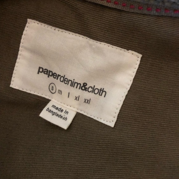 Paper Denim & Cloth olive longsleeves shirt - Picture 2 of 6